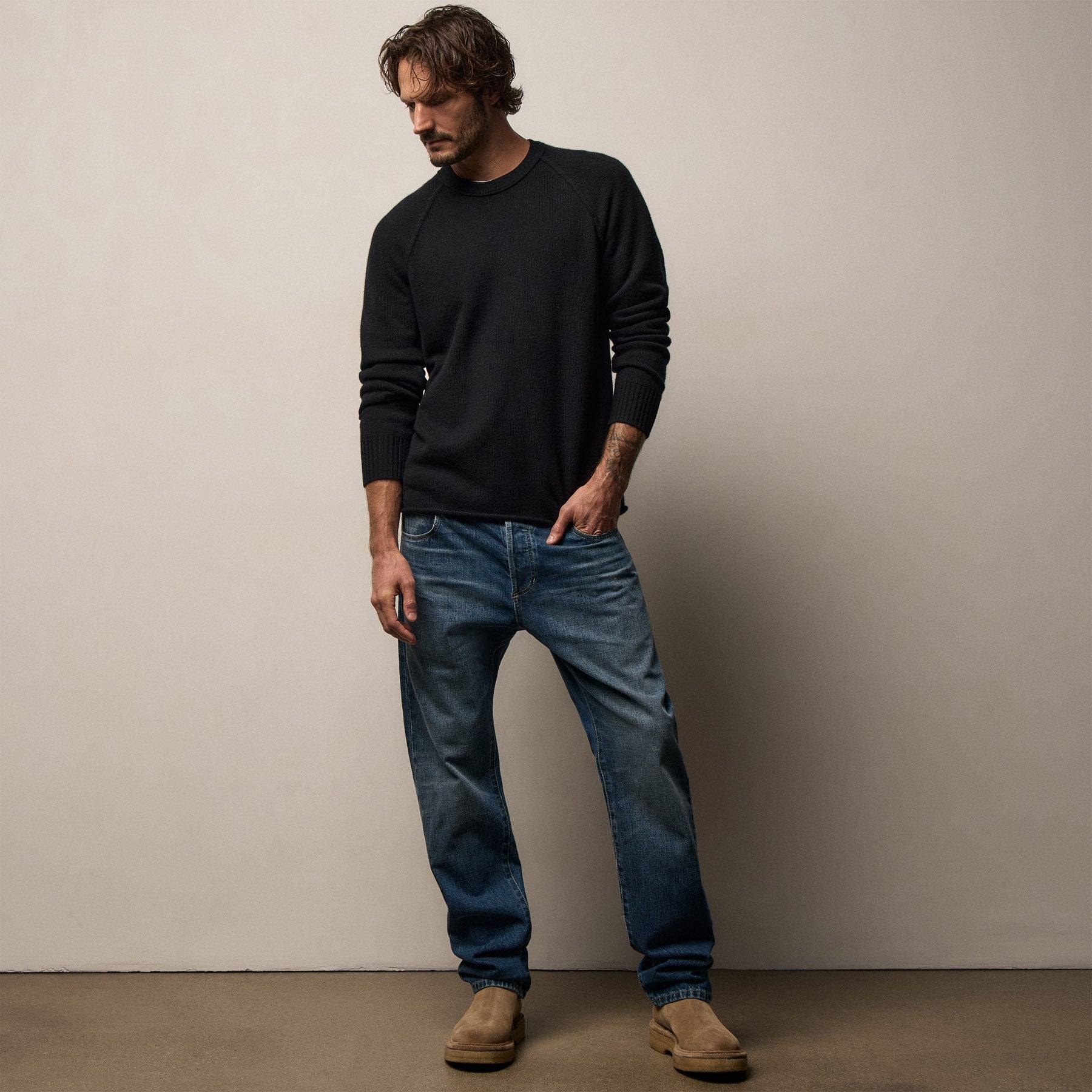 Classic Selvedge Denim Pant In Blue Pacific | James Perse Los Angeles