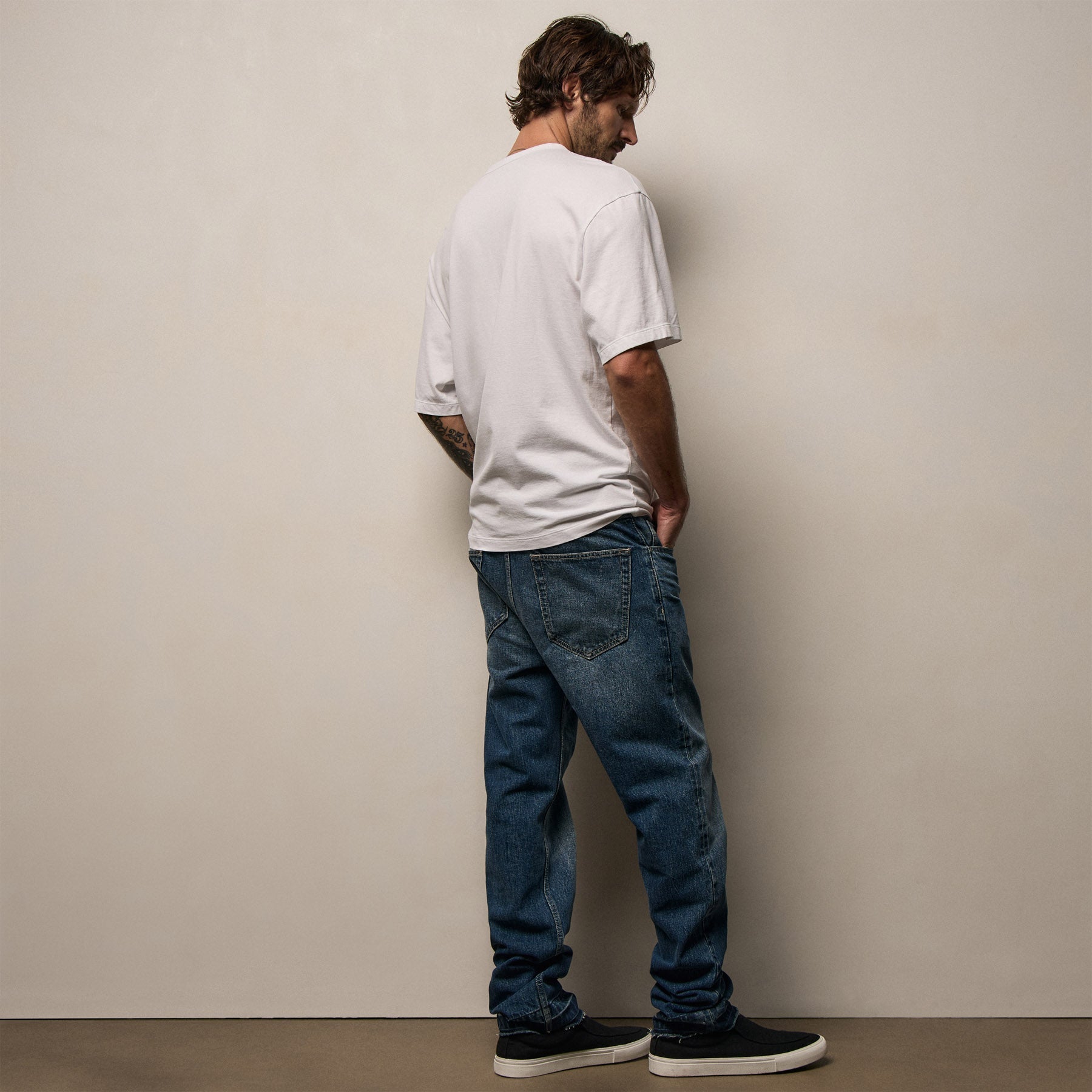 Skater Selvedge Denim Pant In Blue Pacific | James Perse Los Angeles