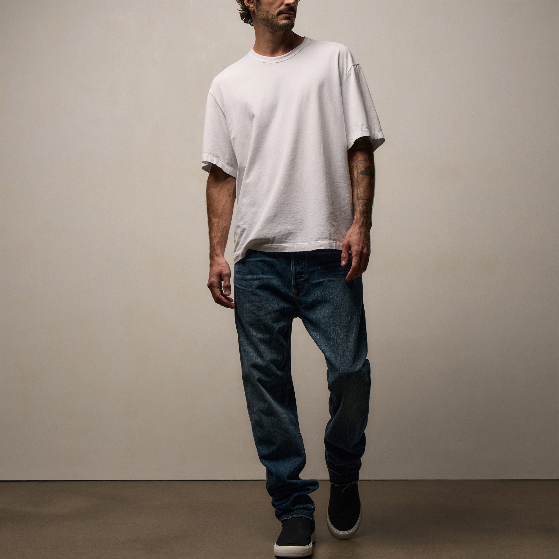 Skater Selvedge Denim Pant - Blue Pacific | James Perse Los Angeles