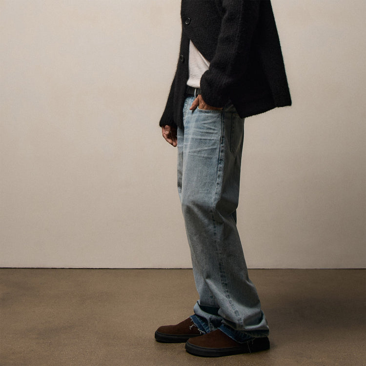 Denim Wide Leg Fit in California Sunfade | James Perse Los Angeles