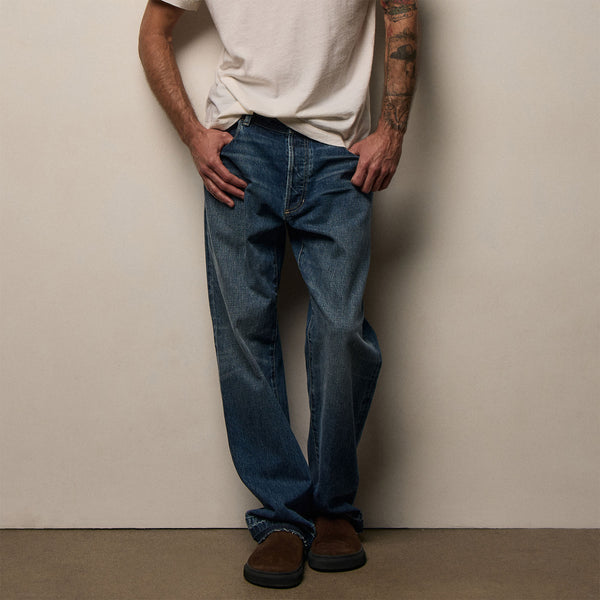 Denim Wide Leg Fit in Blue Pacific | James Perse Los Angeles