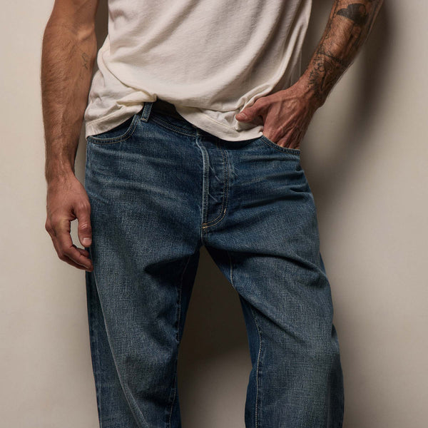 Denim Wide Leg Fit in Blue Pacific | James Perse Los Angeles