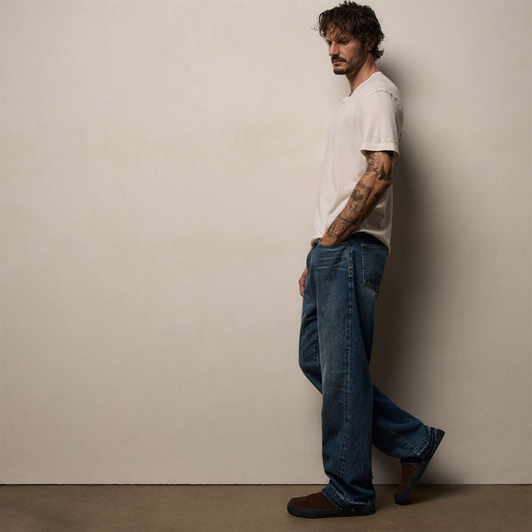 Denim Wide Leg Fit in Blue Pacific | James Perse Los Angeles