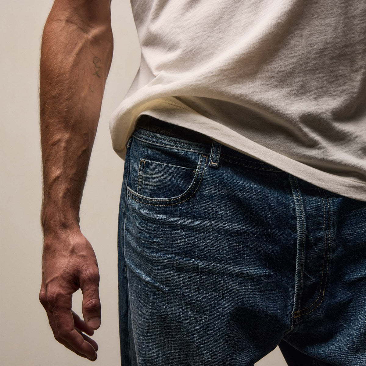 Denim Wide Leg Fit in Blue Pacific | James Perse Los Angeles