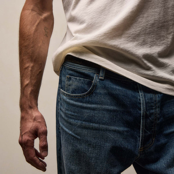 Denim Wide Leg Fit in Blue Pacific | James Perse Los Angeles