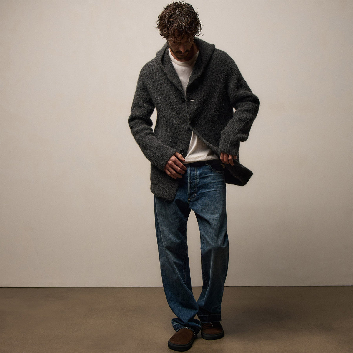 Denim Wide Leg Fit in Blue Pacific | James Perse Los Angeles