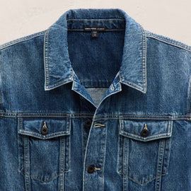 Denim Jean Jacket in Medium Wash | James Perse Los Angeles FLAT