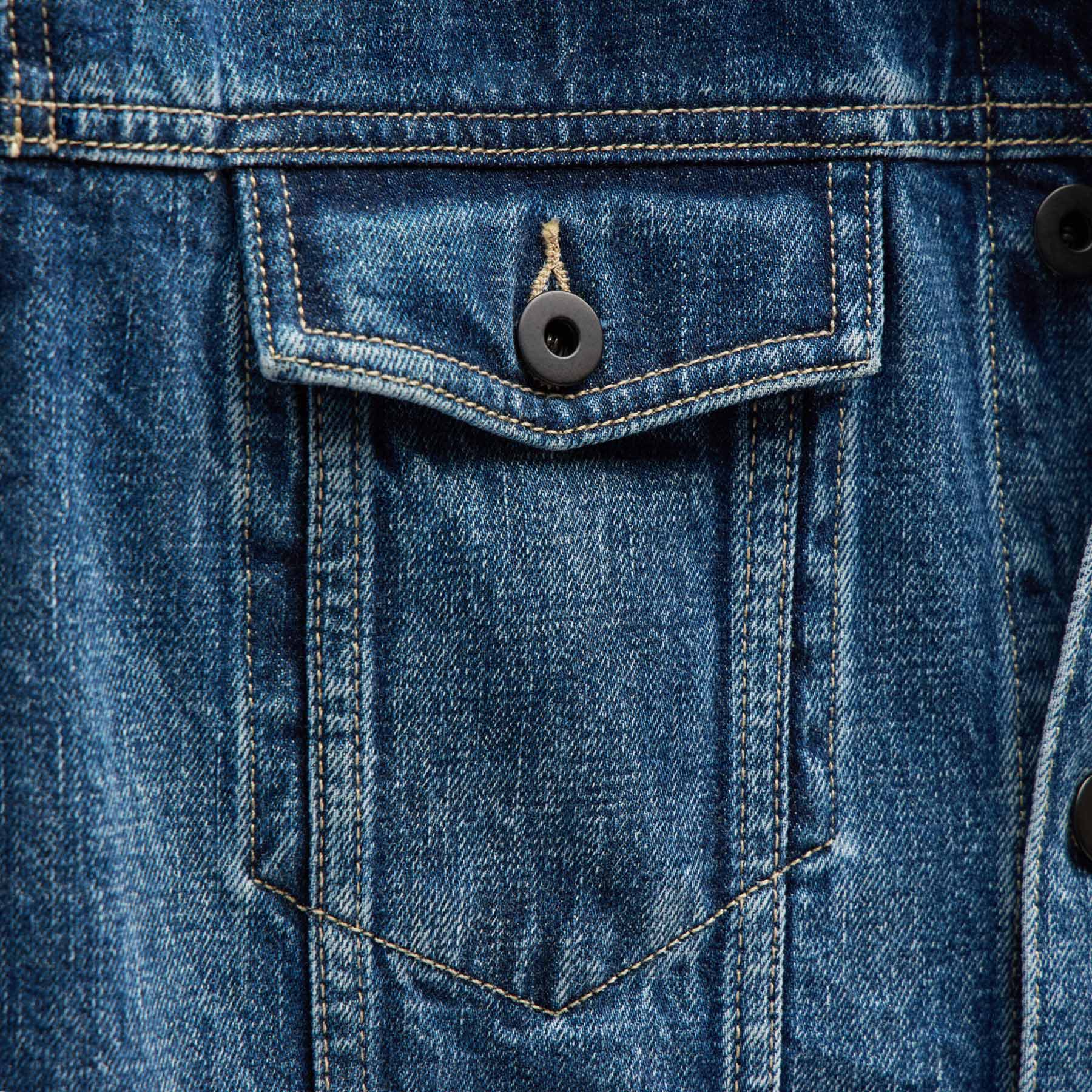 Denim Jean Jacket in Medium Wash | James Perse Los Angeles FLAT