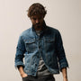 Selvedge Denim Jacket in Medium Wash | James Perse Los Angeles