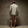 Striped Classic Shirt in Magma/Natural | James Perse Los Angeles