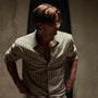 Striped Classic Shirt in Magma/Natural | James Perse Los Angeles