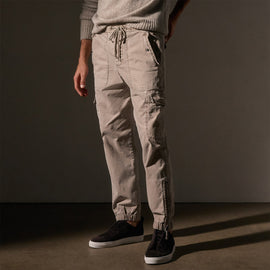 Multi Pocket Flight Pant in Light Tan Pigment | James Perse Los Angeles