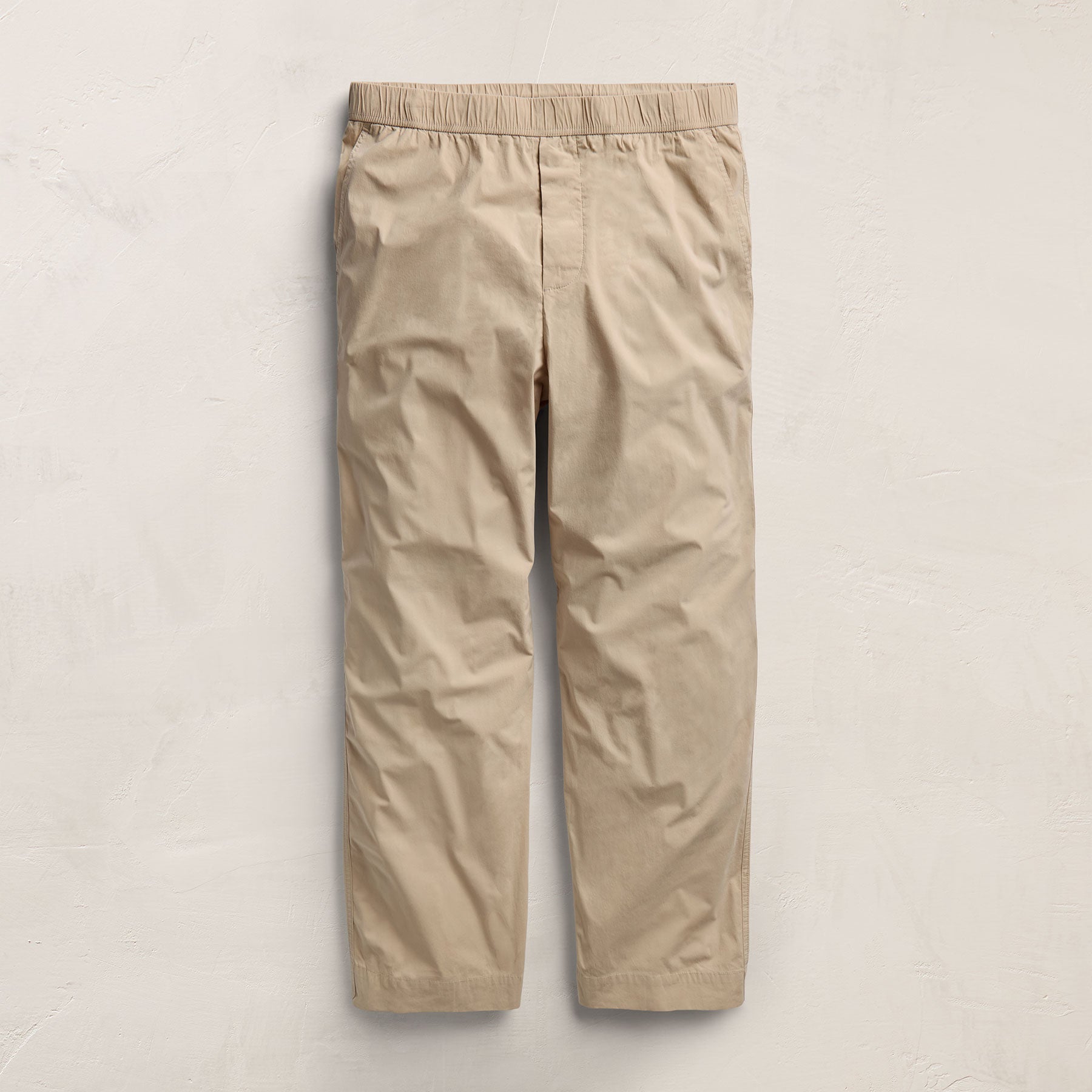 Stretch Poplin Drawstring Pant In Light Khaki | James Perse Los