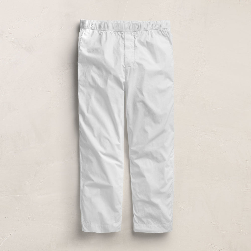 Stretch Poplin Drawstring Pant in White | James Perse Los Angeles