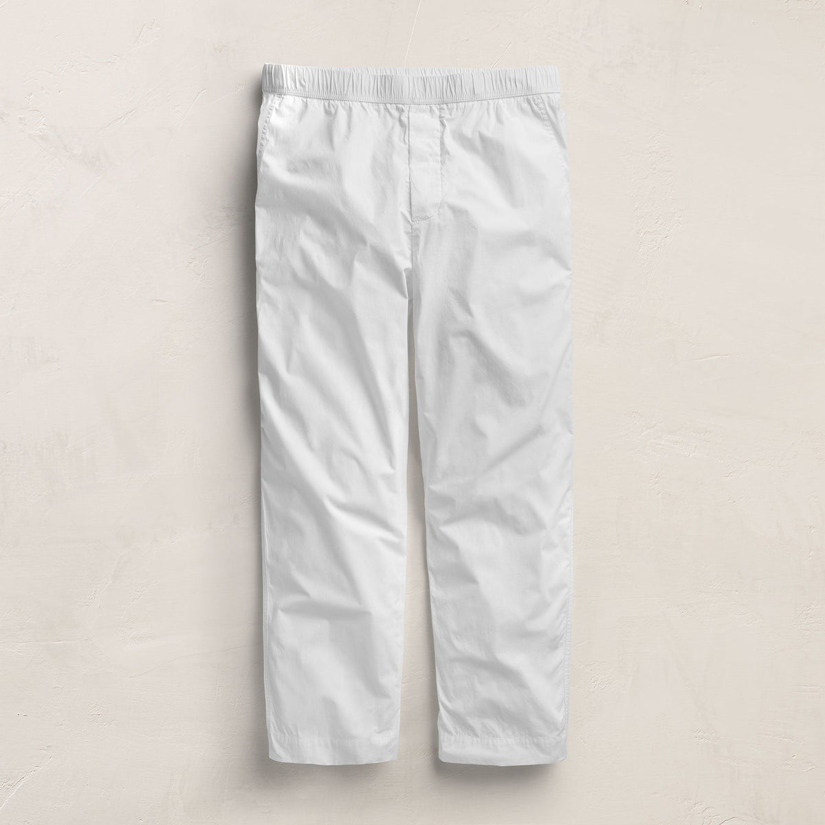 Stretch Poplin Drawstring Pant in White | James Perse Los Angeles