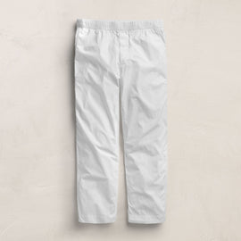 Stretch Poplin Drawstring Pant in White | James Perse Los Angeles