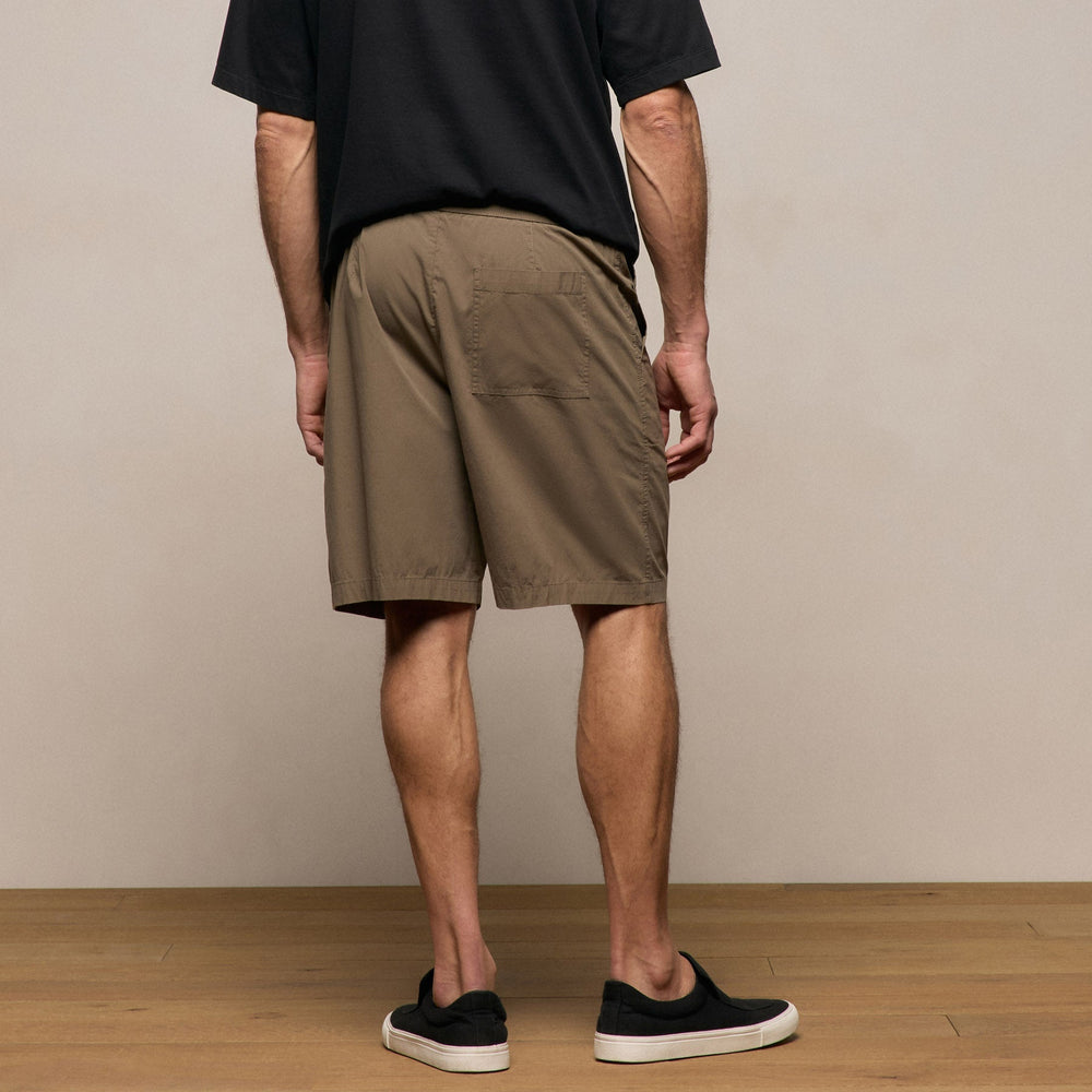 Stretch Poplin Drawstring Short in Light Olive | James Perse Los Angeles