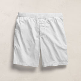 Stretch Poplin Drawstring Short in White | James Perse Los Angeles