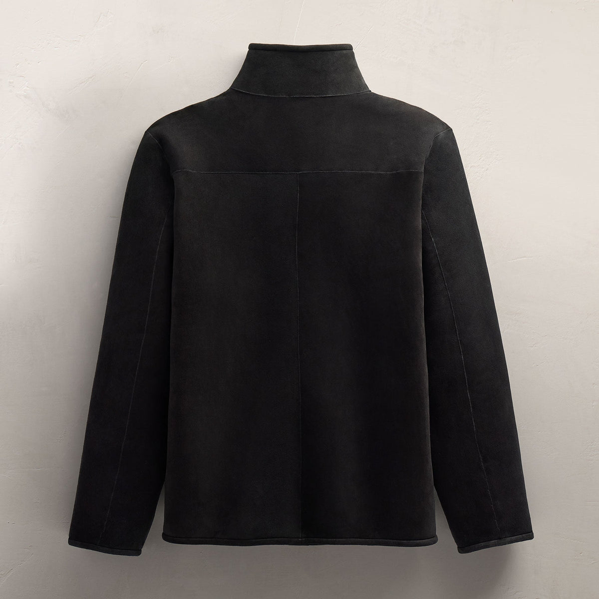 Suede Shearling Jacket in Black | James Perse Los Angeles