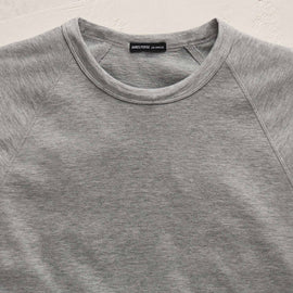 Fine French Terry Sweatshirt in Heather Grey | James Perse Los Angeles FLAT