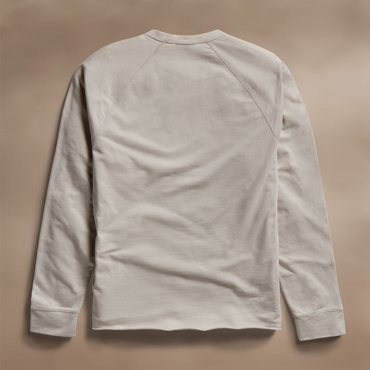 Fine French Terry Raglan Crew in Salt | James Perse Los Angeles