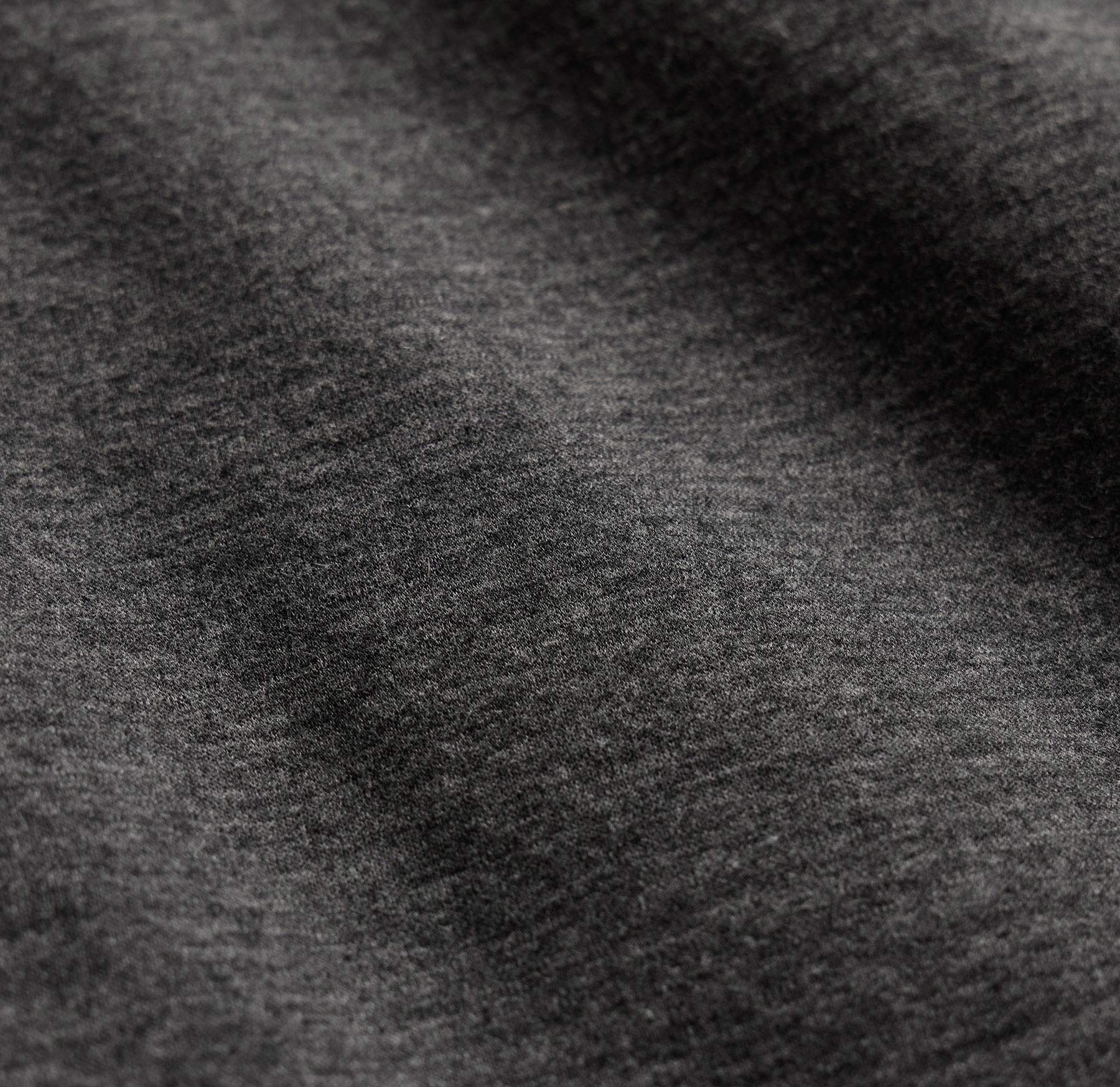 Fine French Terry Half Zip in Heather Charcoal | James Perse Los Angeles