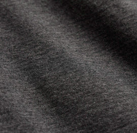 Fine French Terry Half Zip in Heather Charcoal | James Perse Los Angeles
