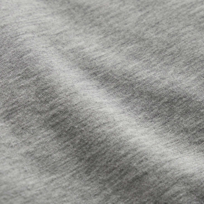 Fine French Terry Half Zip in Heather Grey | James Perse Los Angeles FLAT
