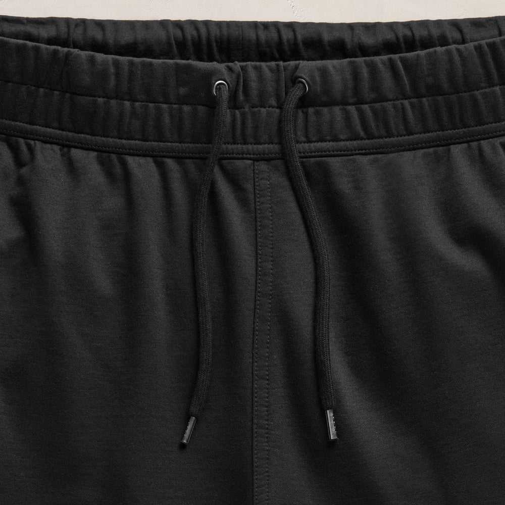 Fine French Terry Short in Black | James Perse Los Angeles FLAT