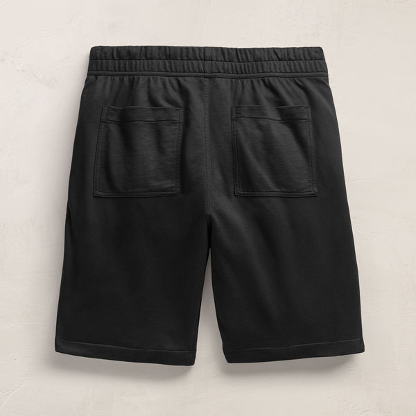 Fine French Terry Short in Black | James Perse Los Angeles FLAT