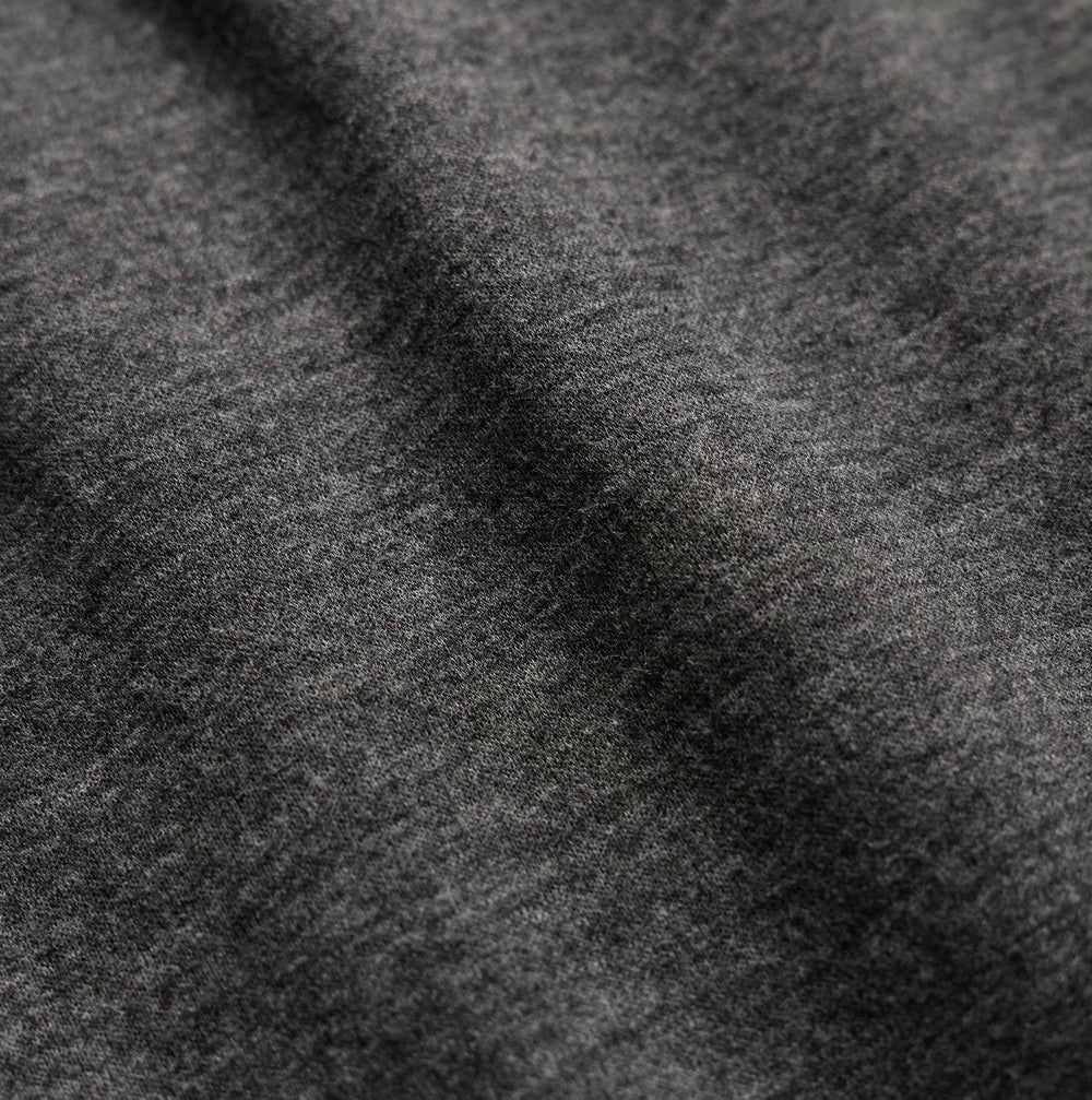 Fine French Terry Short in Heather Charcoal | James Perse Los Angeles