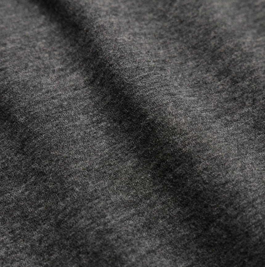 Fine French Terry Short in Heather Charcoal | James Perse Los Angeles