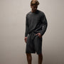 Fine French Terry Short in Heather Charcoal | James Perse Los Angeles