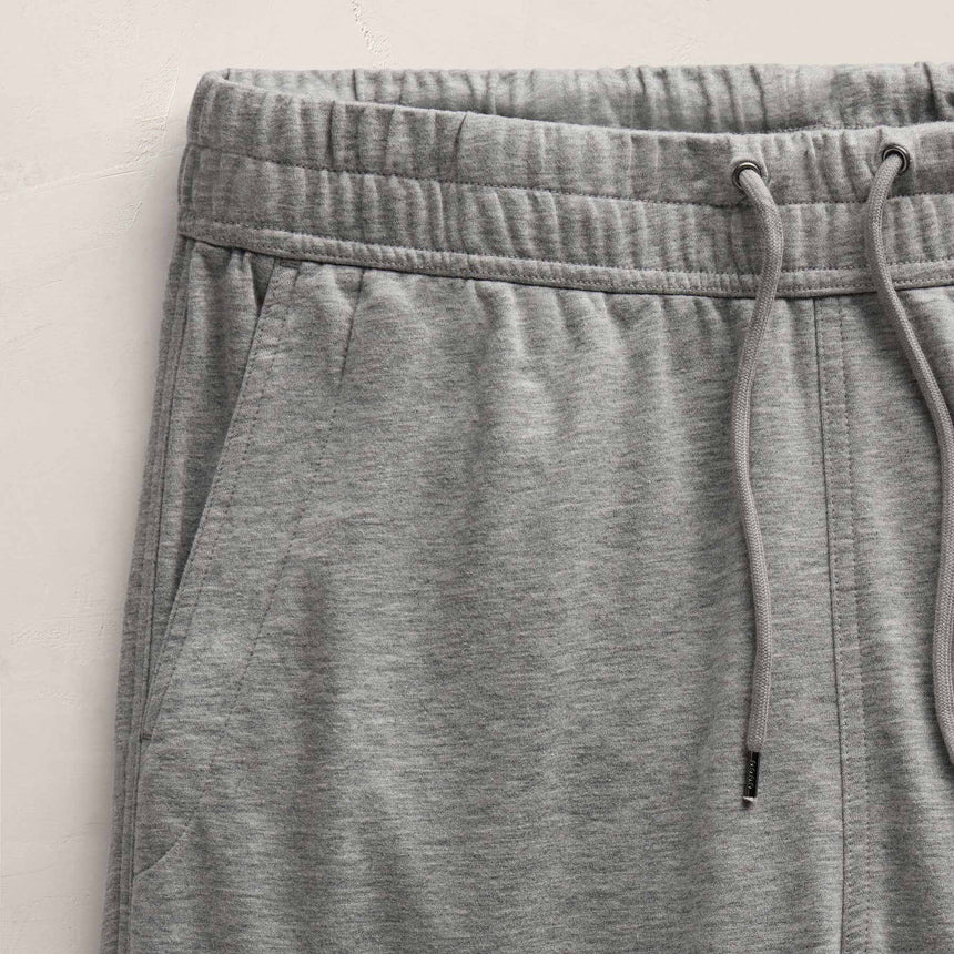 Fine French Terry Short In Heather Grey | James Perse Los Angeles FLAT