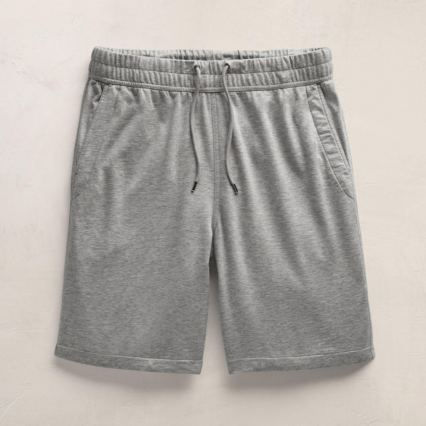 Fine French Terry Short In Heather Grey | James Perse Los Angeles FLAT