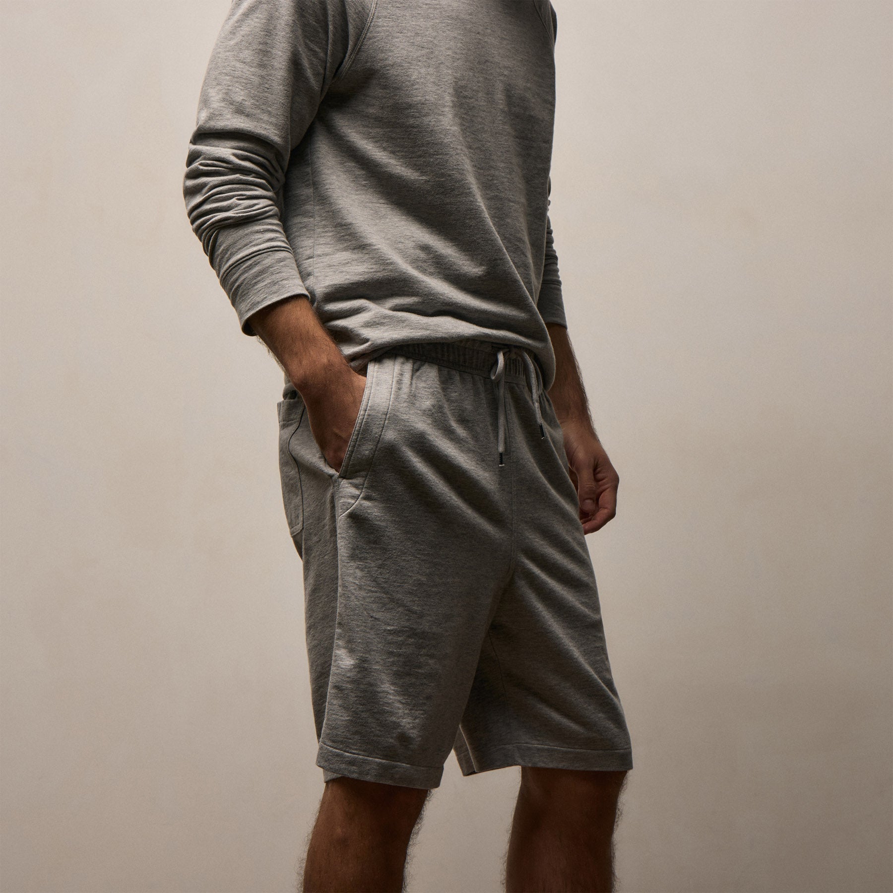 JAMES PERSE グレー ショートパンツ サイズ1 Fine French Terry Short In Heather Grey | James Perse Los Angeles