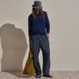 Washed Stripe Linen Relaxed Pant in Blue Stripe | James Perse Los Angeles