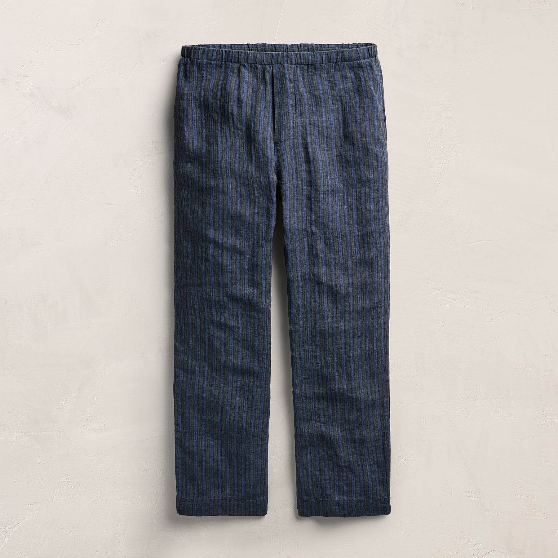 Washed Stripe Linen Relaxed Pant in Blue Stripe | James Perse Los Angeles