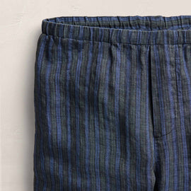 Washed Stripe Linen Relaxed Pant in Blue Stripe | James Perse Los Angeles