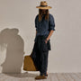 Washed Stripe Linen Shirt in Blue Stripe | James Perse Los Angeles