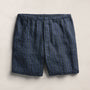 Washed Stripe Linen Relaxed Short in Blue Stripe | James Perse Los Angeles