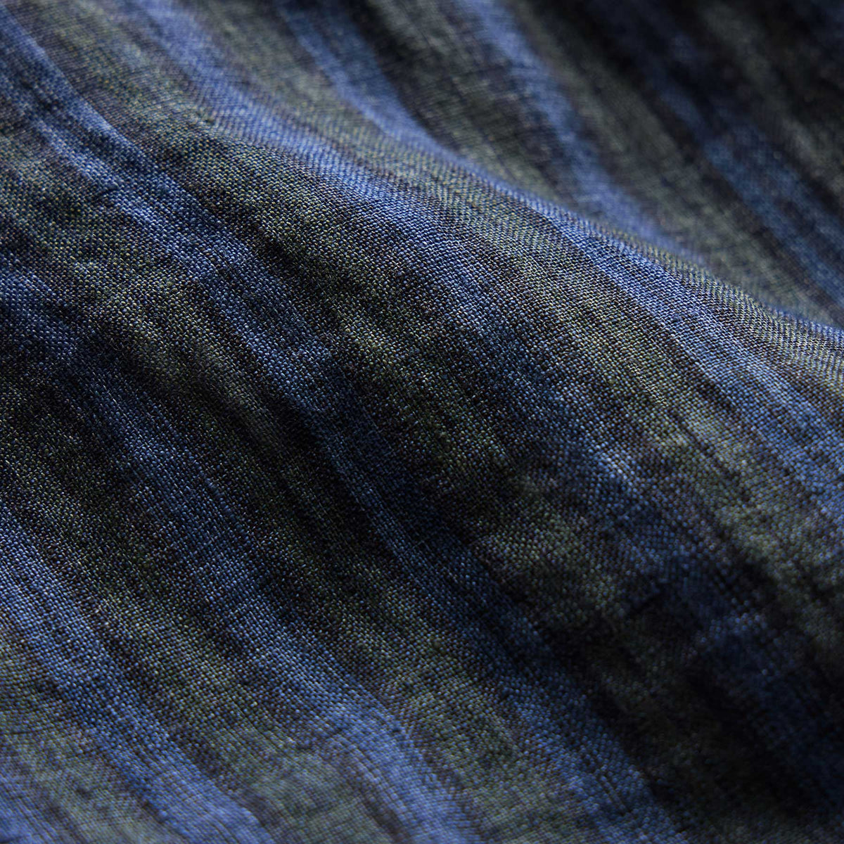 Washed Stripe Linen Relaxed Short in Blue Stripe | James Perse Los Angeles