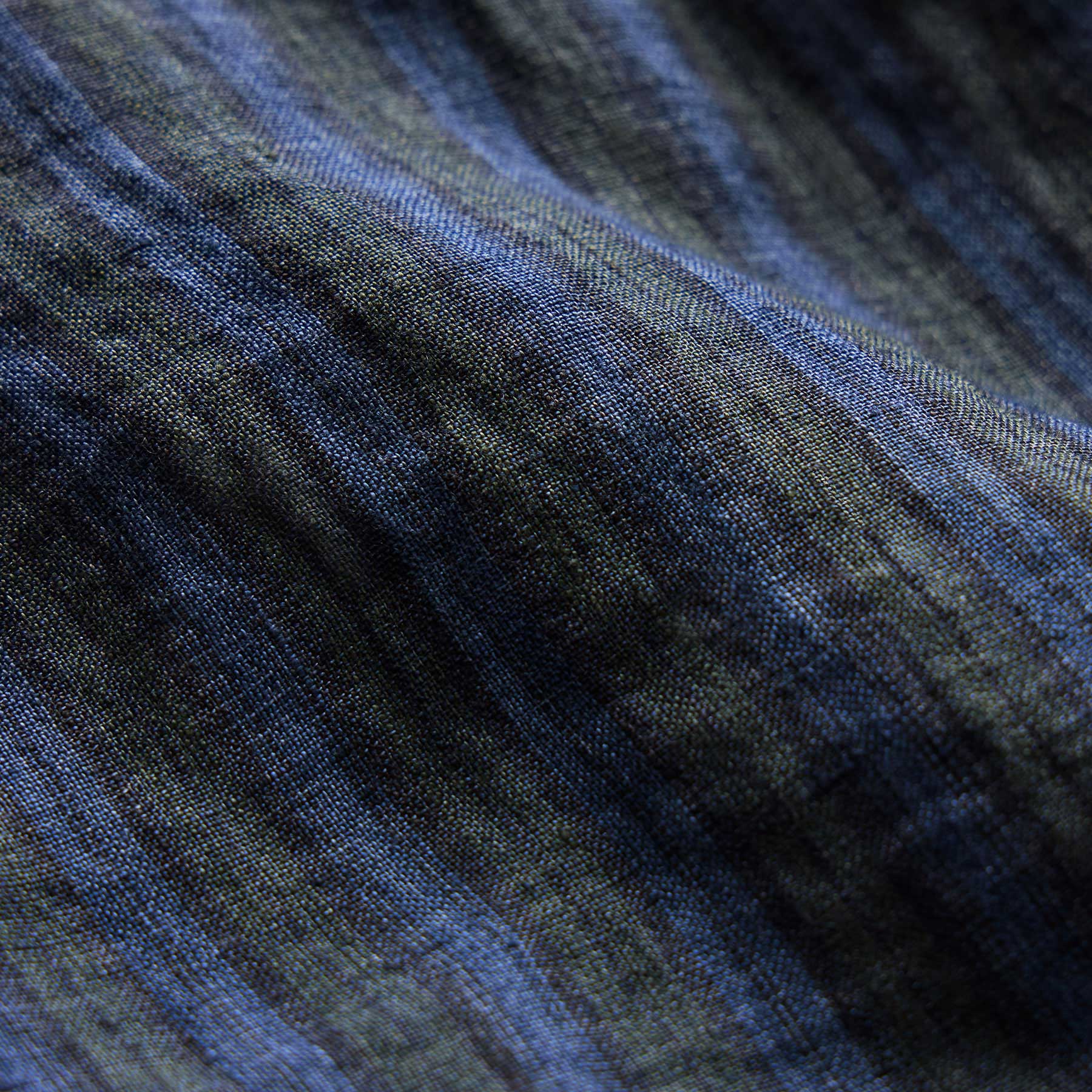 Washed Stripe Linen Relaxed Short in Blue Stripe | James Perse Los Angeles
