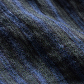 Washed Stripe Linen Relaxed Short in Blue Stripe | James Perse Los Angeles