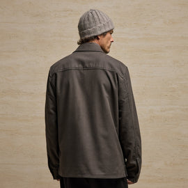 Sf Mlskin Button Frt Uti Jkt in Dusty Brown | James Perse Los Angeles