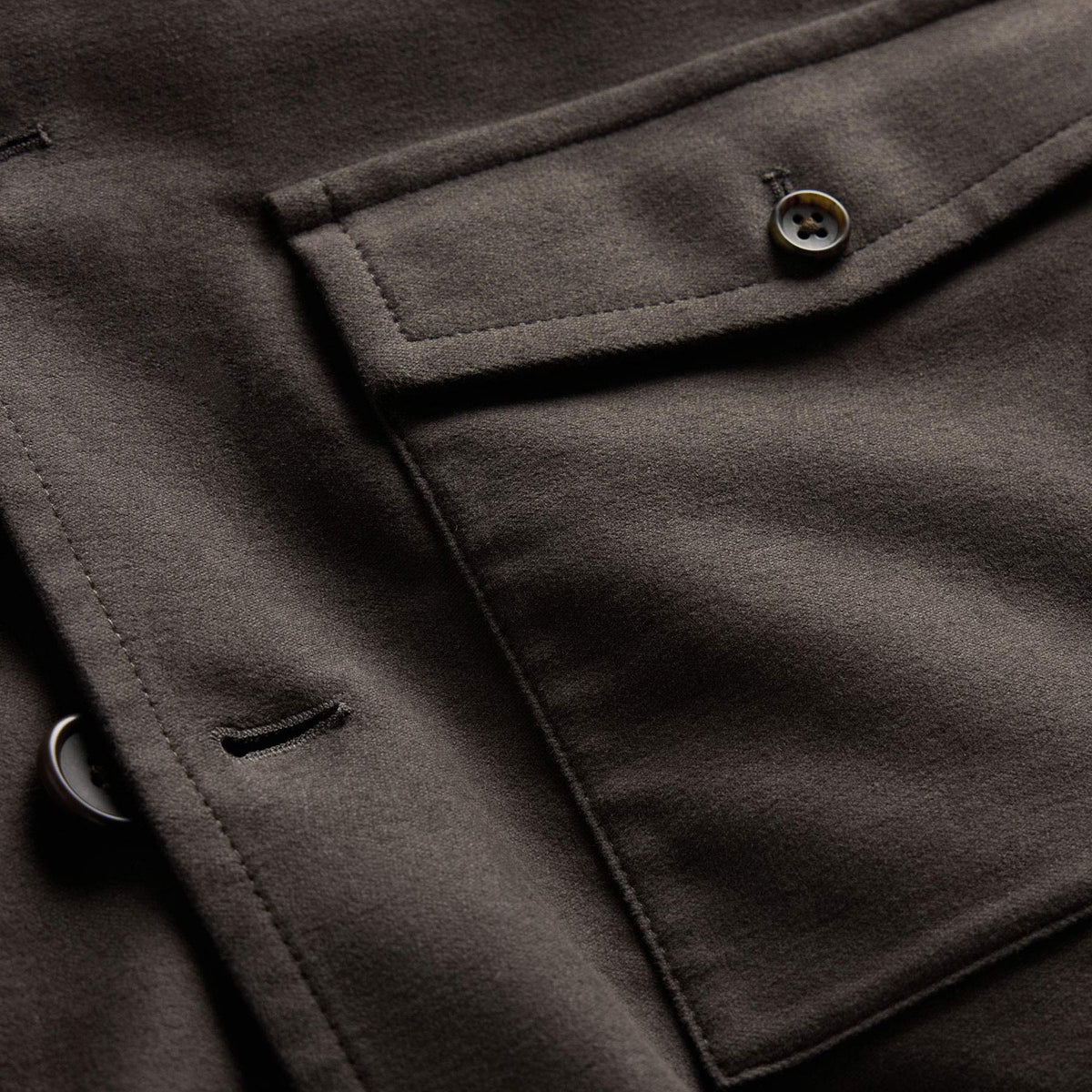 Sf Mlskin Button Frt Uti Jkt in Dusty Brown | James Perse Los Angeles