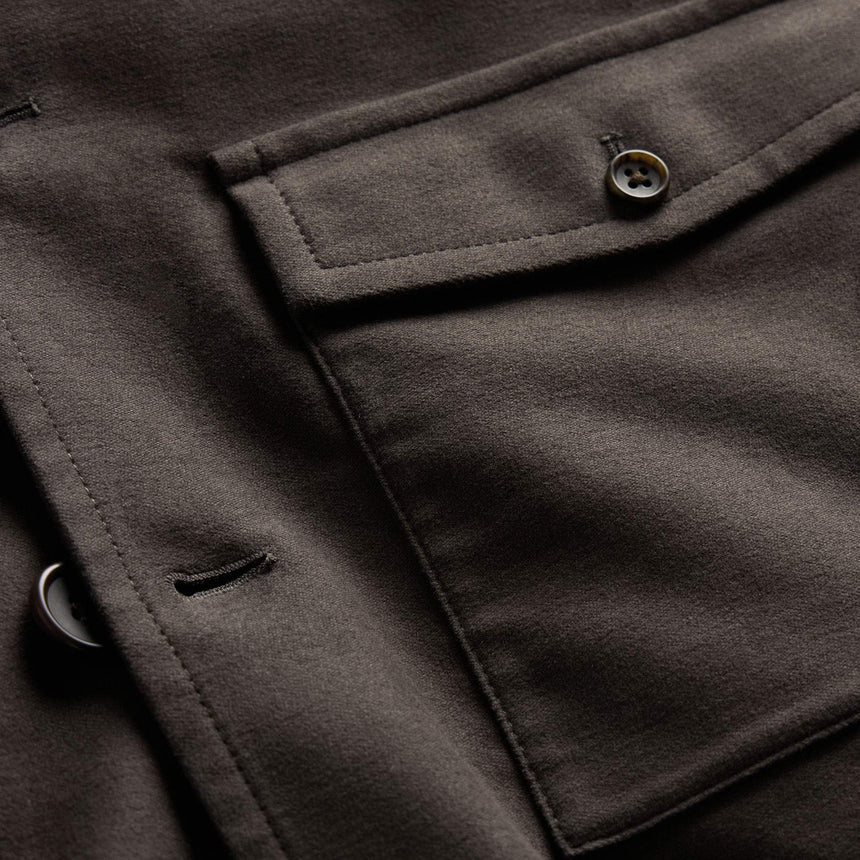 Sf Mlskin Button Frt Uti Jkt in Dusty Brown | James Perse Los Angeles
