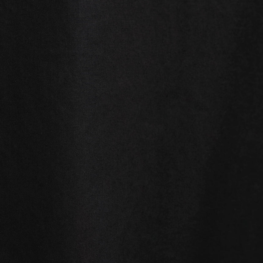 Poplin Collarless Shirt in Black | James Perse Los Angeles FLAT