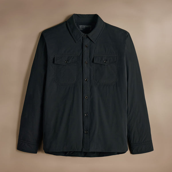 Insulated Outdoor Shirt Jacket  in Black | James Perse Los Angeles