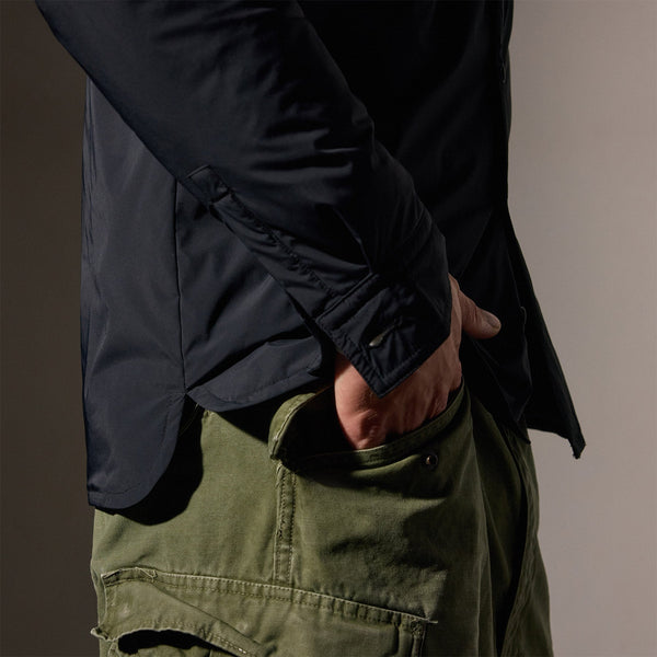 Insulated Outdoor Shirt Jacket  in Black | James Perse Los Angeles